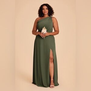 Birdy Grey Kira Chiffon Olive Dress